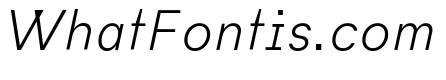 Habitas Extra Light Italic