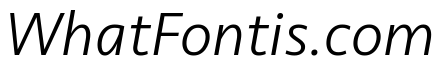 Seravek Light Italic