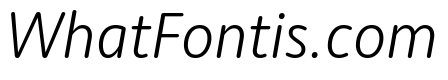 Moniker Light Italic