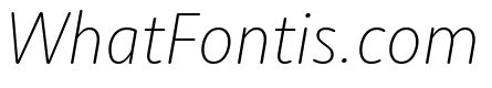 Moniker Extra Light Italic