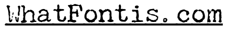 Typewriter Underline