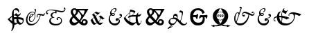 Goudy Ampersands