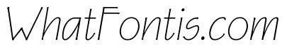 FLW Eaglefeather Hairline Italic