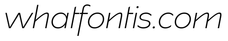 Spectators Headline Extra Light Italic