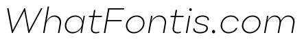 Point Extra Light Italic