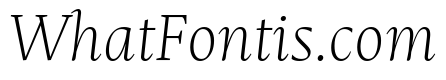 Mastro Text Extra Light Italic