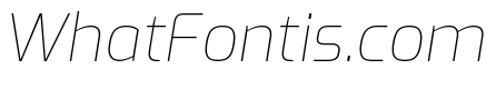 Exo Thin Italic