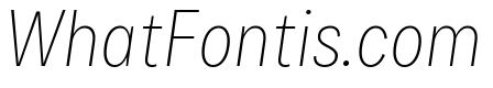 Bruta Condensed Extra Light Italic