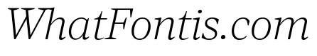 Viroqua Thin Italic