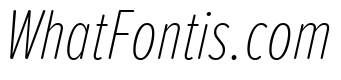 Proxima Soft Extra Condensed Thin Italic