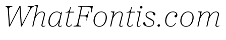 Proxima Sera Thin Italic