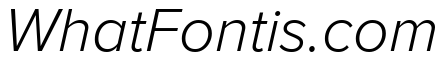 Proxima Nova Thai Light Italic