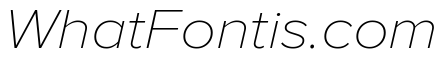Proxima Nova Wide Thin Italic