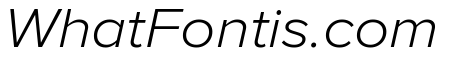 Proxima Nova Wide Light Italic