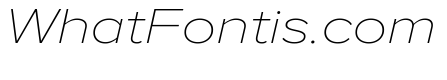 Proxima Nova Extra Wide Thin Italic