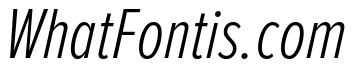 Proxima Nova Extra Condensed Light Italic