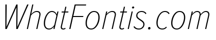 Proxima Nova Condensed Thin Italic