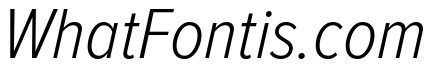 Proxima Nova Condensed Light Italic