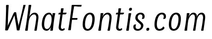 La Parisienne Sans Regular Italic