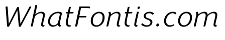 Congenial Extra Light Italic