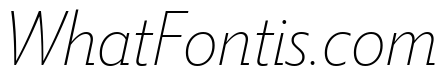 Tempo Extra Light Italic