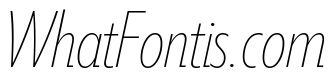 Tempo Extra Condensed Thin Italic