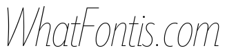 Tempo Extra Condensed Hairline Italic