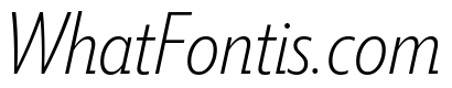Tempo Condensed Semi Light Italic