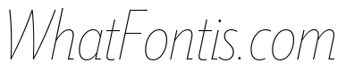 Tempo Condensed Hairline Italic