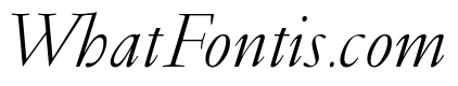 Garamond Light Italic