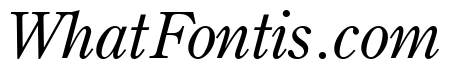 Century New Style Light Italic