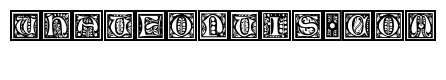 Jacobean Initials Framed A
