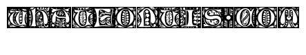 Jacobean Initials A