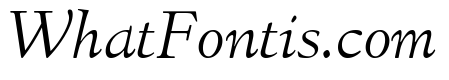 Italian Old Style Light Italic