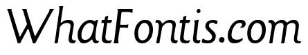 Goudy Sans Light Italic