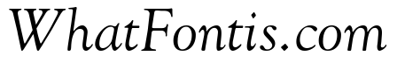 Goudy Oldstyle Regular Italic