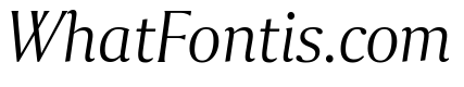 Collier Thin Italic