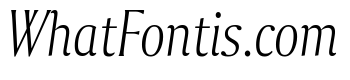 Collier Extra Condensed Extra Thin Italic