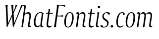 Collier Compressed Extra Thin Italic