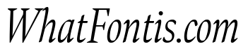 Bennet Display Extra Condensed Light Italic