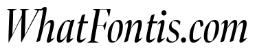 Bennet Banner Extra Condensed Regular Italic