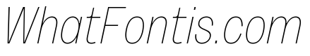Sundry Condensed Thin Italic