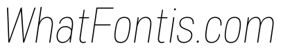 Mello Narrow Thin Italic