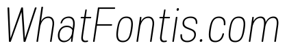 Mello Narrow Extra Light Italic