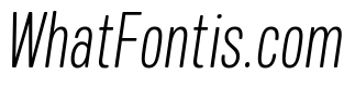 Mello Condensed Light Italic