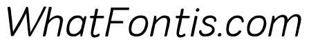 Colby Extra Light Italic
