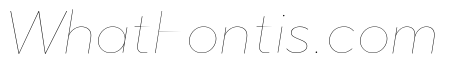 Abrade Hairline Italic