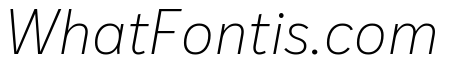 IvyStyle Sans Thin Italic