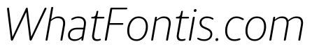 IvySoft Extra Light Italic