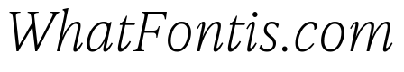 IvyPresto Text Thin Italic